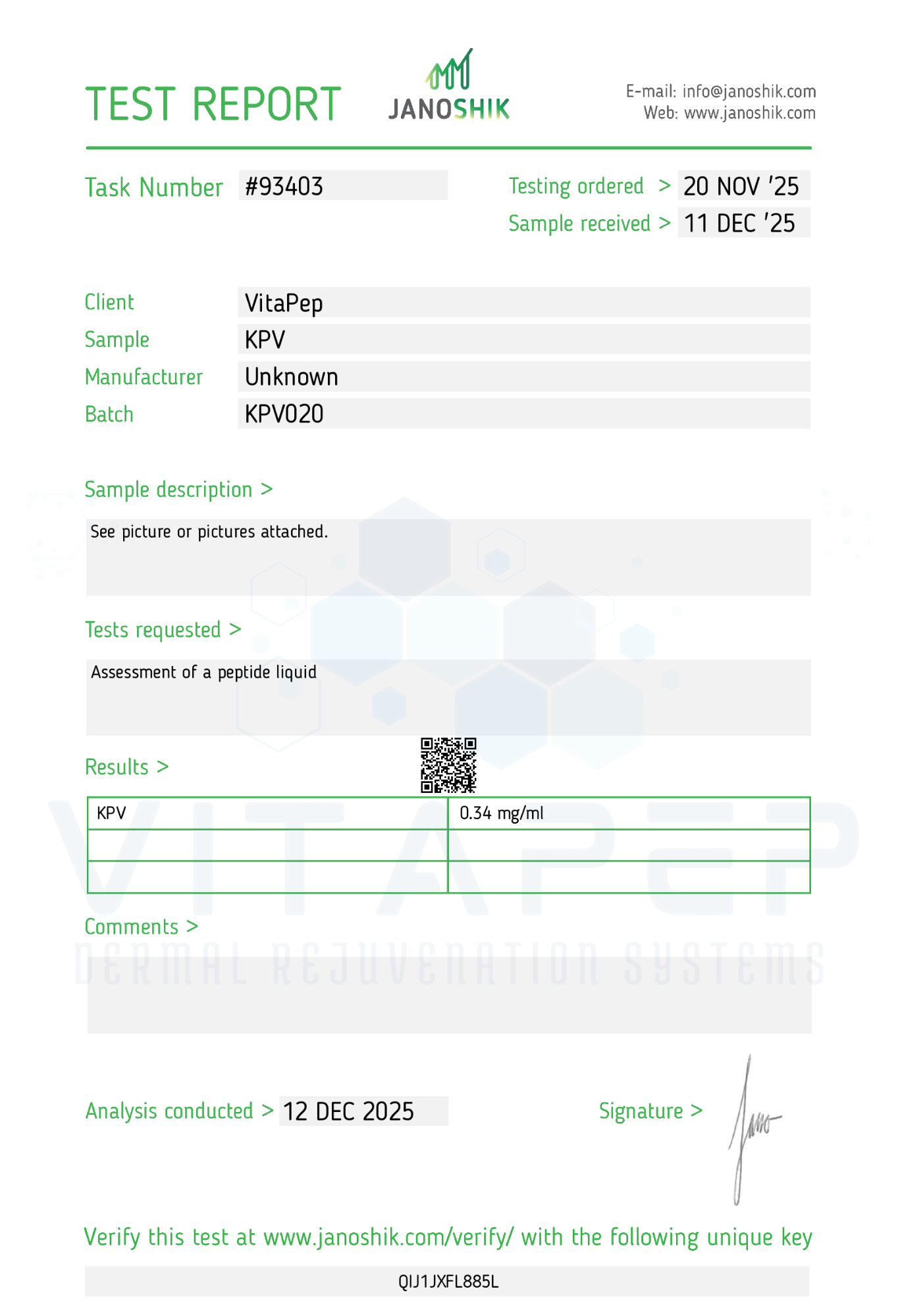 Topical KPV Serum (10mg) 30ml Bottle supporting product image by VitaPep