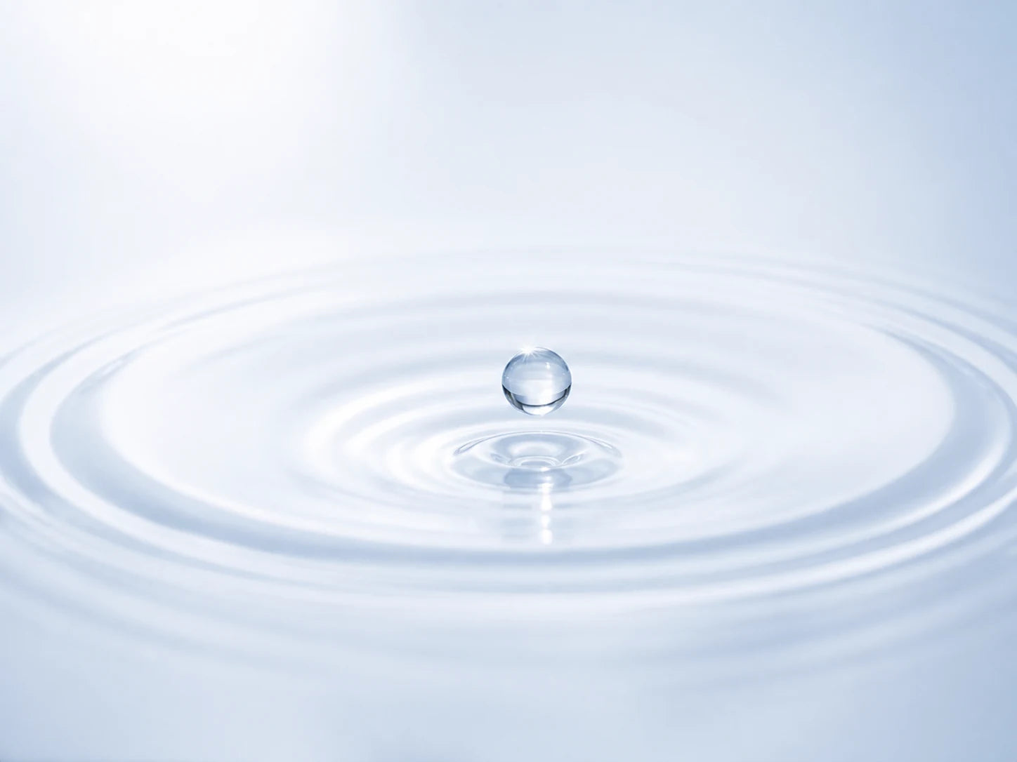 Abstract water ripple representing deionized water